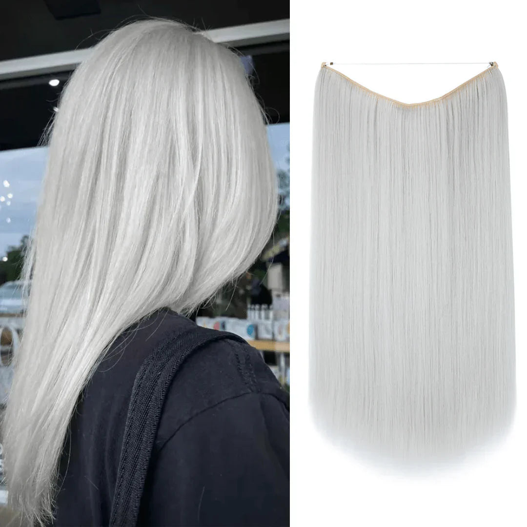 Silver Light Grey Straight (14 Inch)