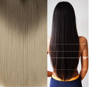 Brown to Ash Blonde Straight  (18 Inch)