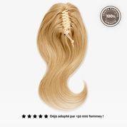 Queue de Cheval Lisse Instantanée - Pince Clip, 30s & Tenue Parfaite